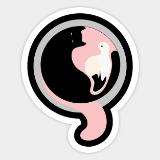 Flamingo cat! Sticker